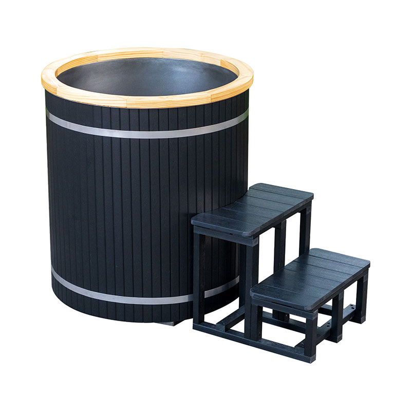 304 స్టెయిన్‌లెస్ స్టీల్ లైనర్‌తో కూడిన మిశ్రమ ఐస్ బాత్ టబ్