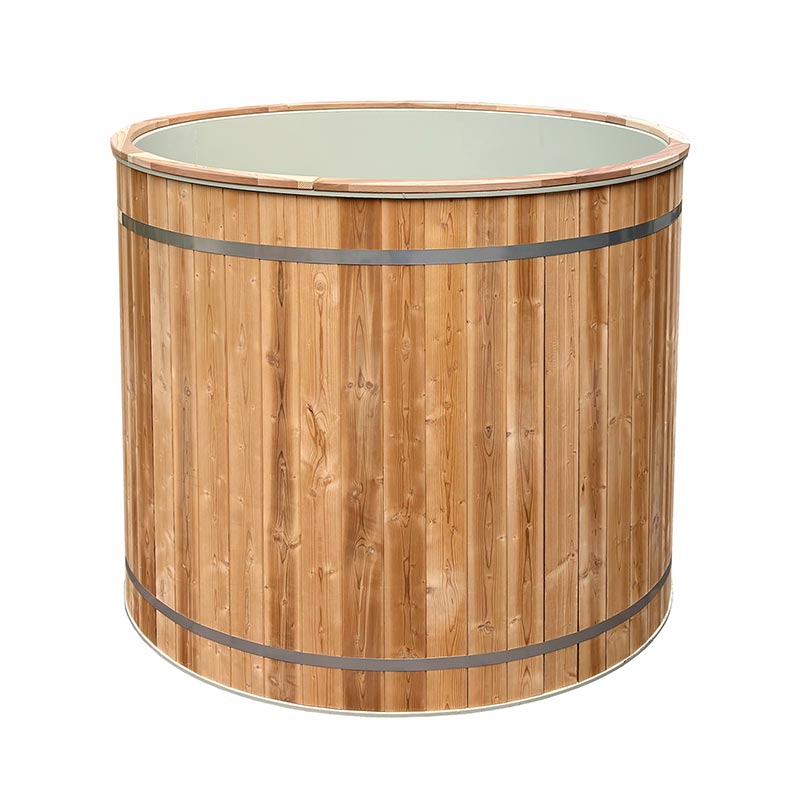 304 స్టెయిన్‌లెస్ స్టీల్ లైనర్‌తో డీప్ ఇమ్మర్షన్ సైజ్ కోల్డ్ బాత్‌టబ్